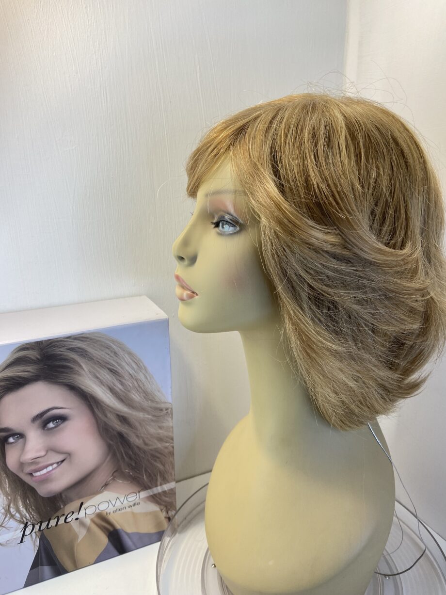 New human hair blonde wig. Bblms491