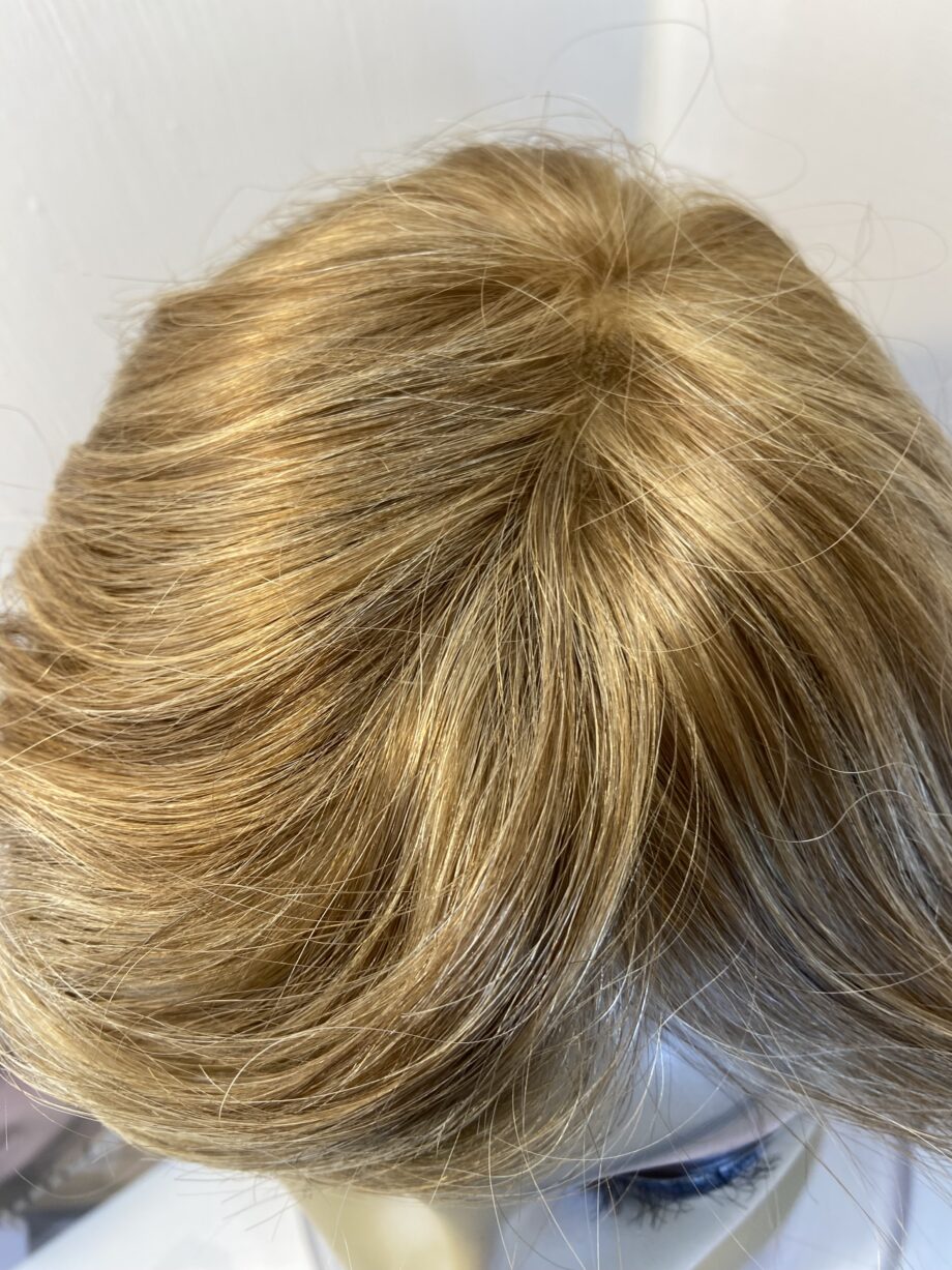 New human hair blonde wig. Bblms491