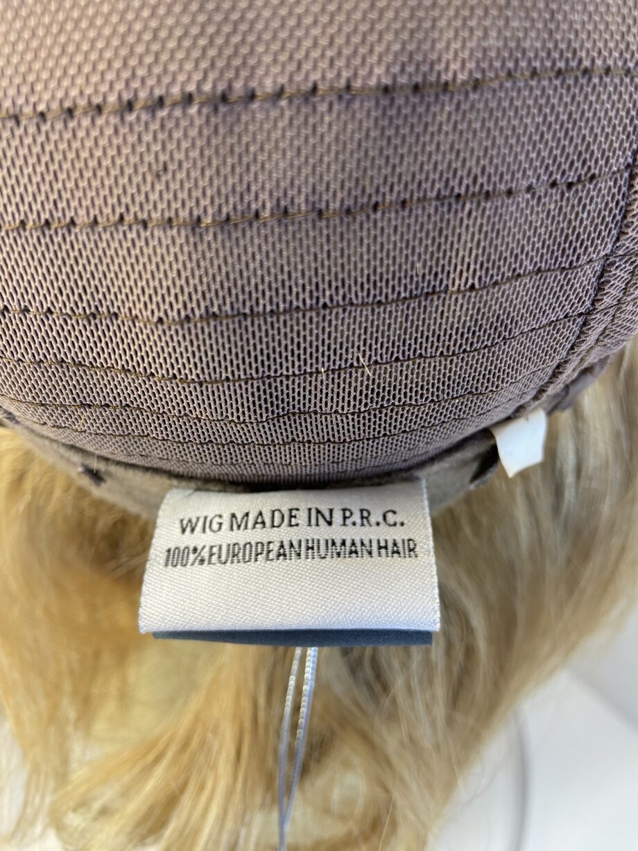 New human hair blonde wig. Bblms491