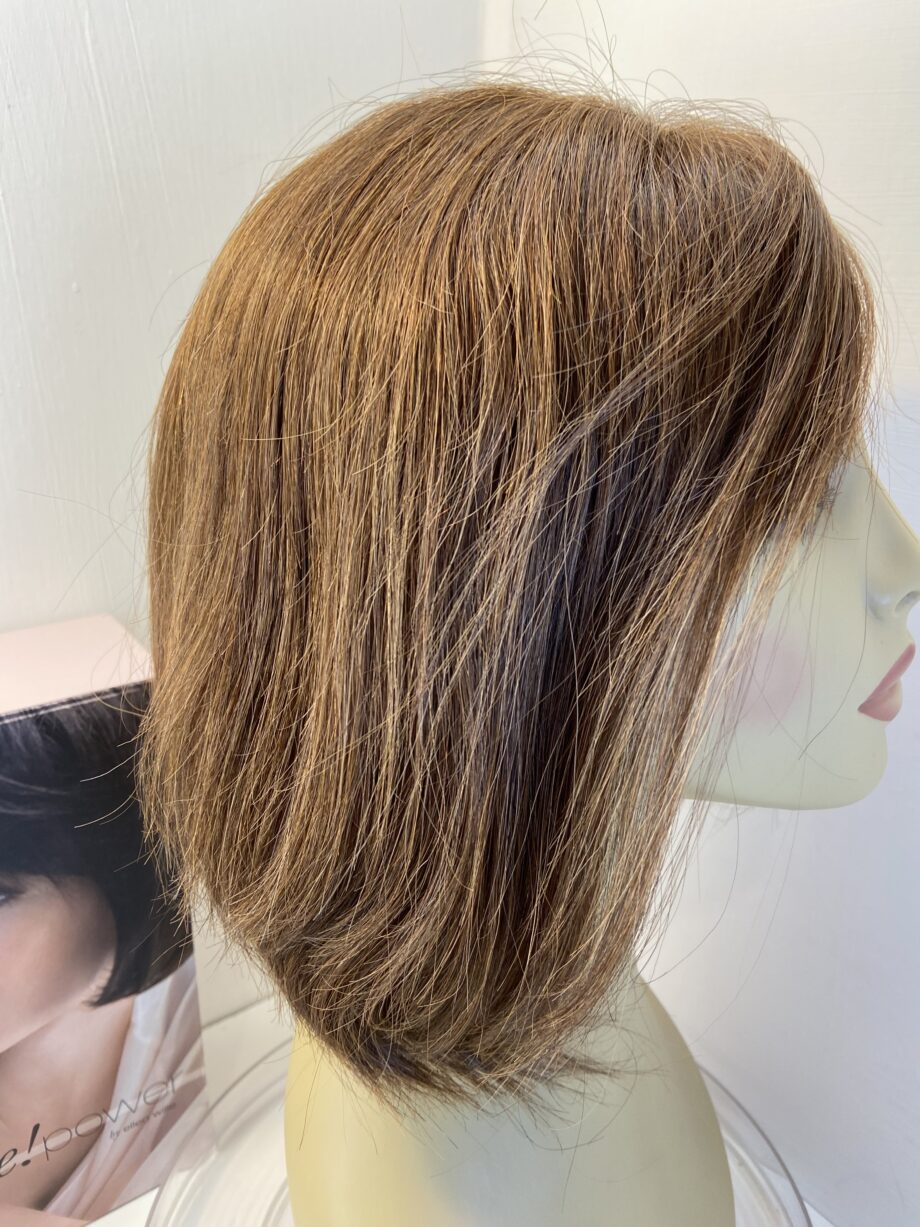 Human hair chocolate brown wig. Bbrms450