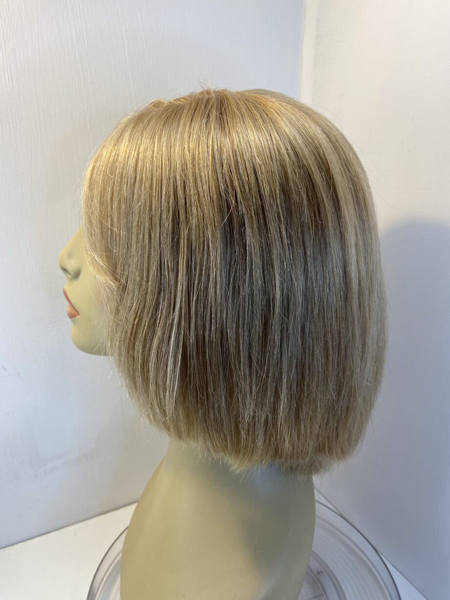 Human hair soft blonde wig. Boms518