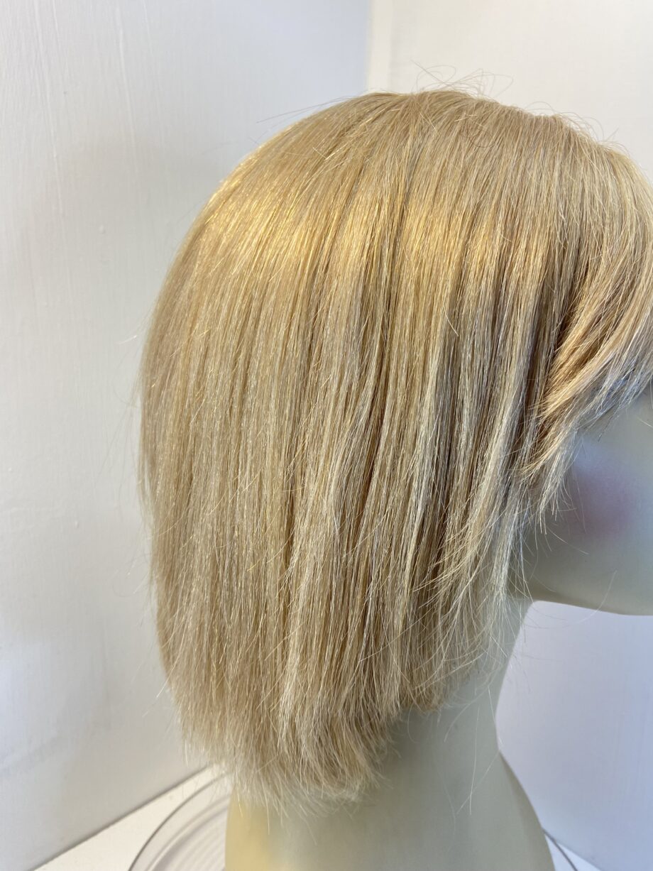 Human hair soft blonde wig. Boms518