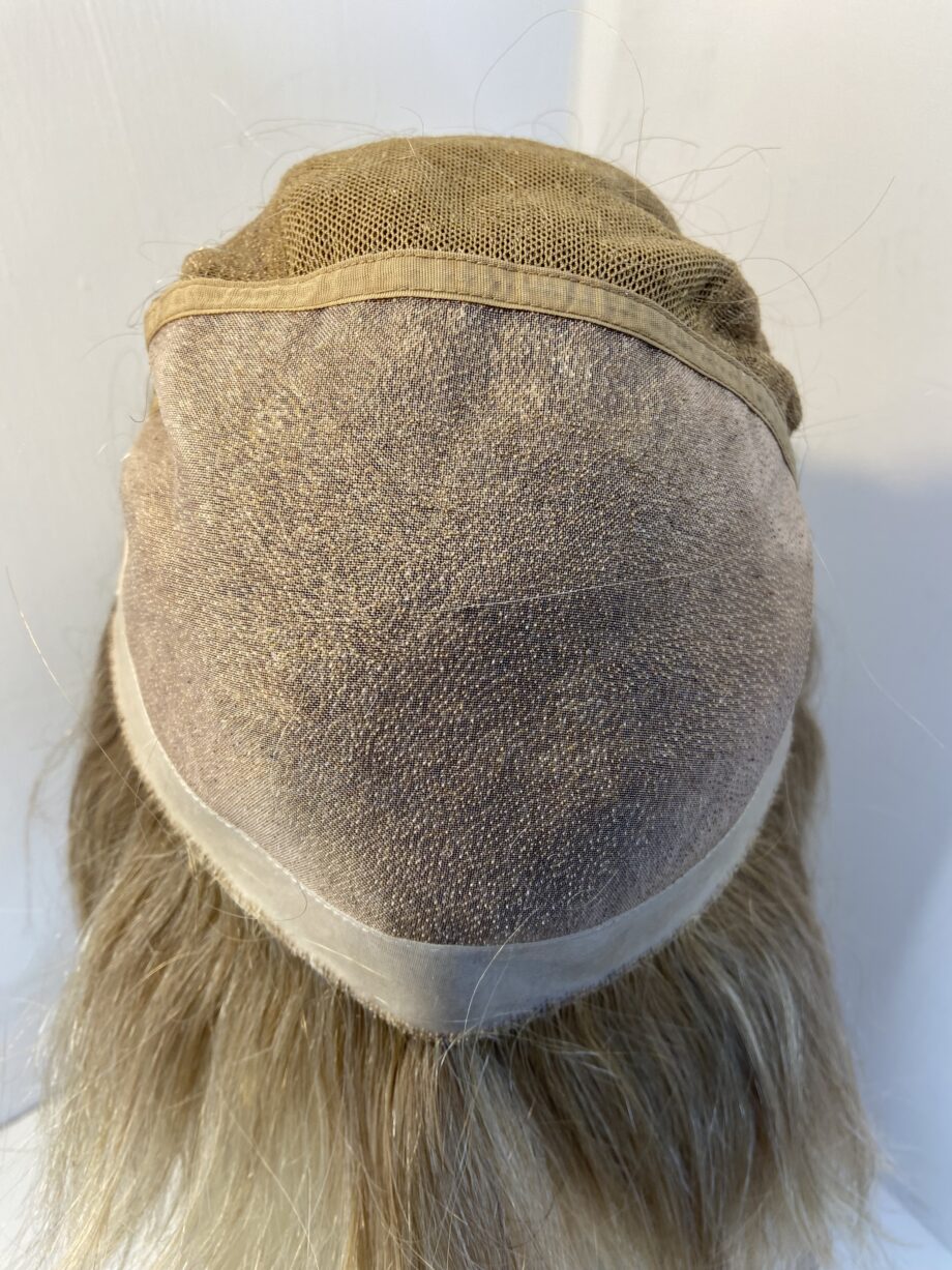 Human hair soft blonde wig. Boms518