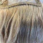 Human hair soft blonde wig. Boms518