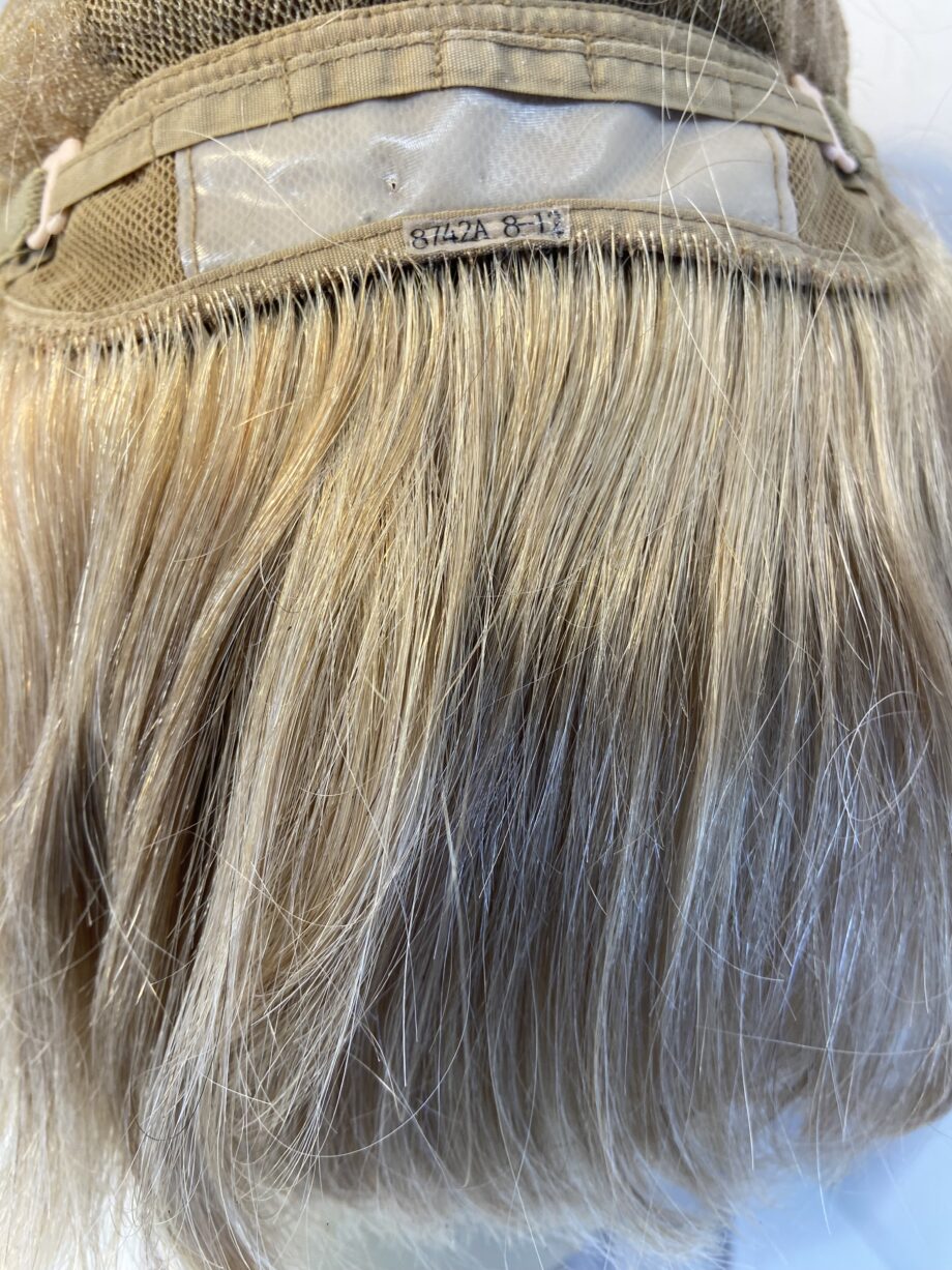 Human hair soft blonde wig. Boms518