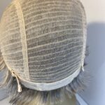 New silver grey white flash soft cap wig. Gss731