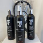 Wig care products and stand 129