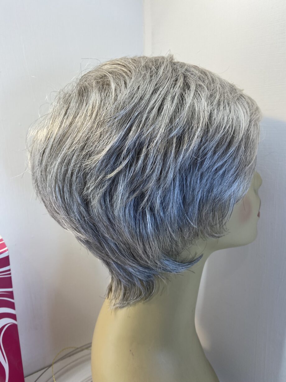 New dimples silver thread wig. Bgss489