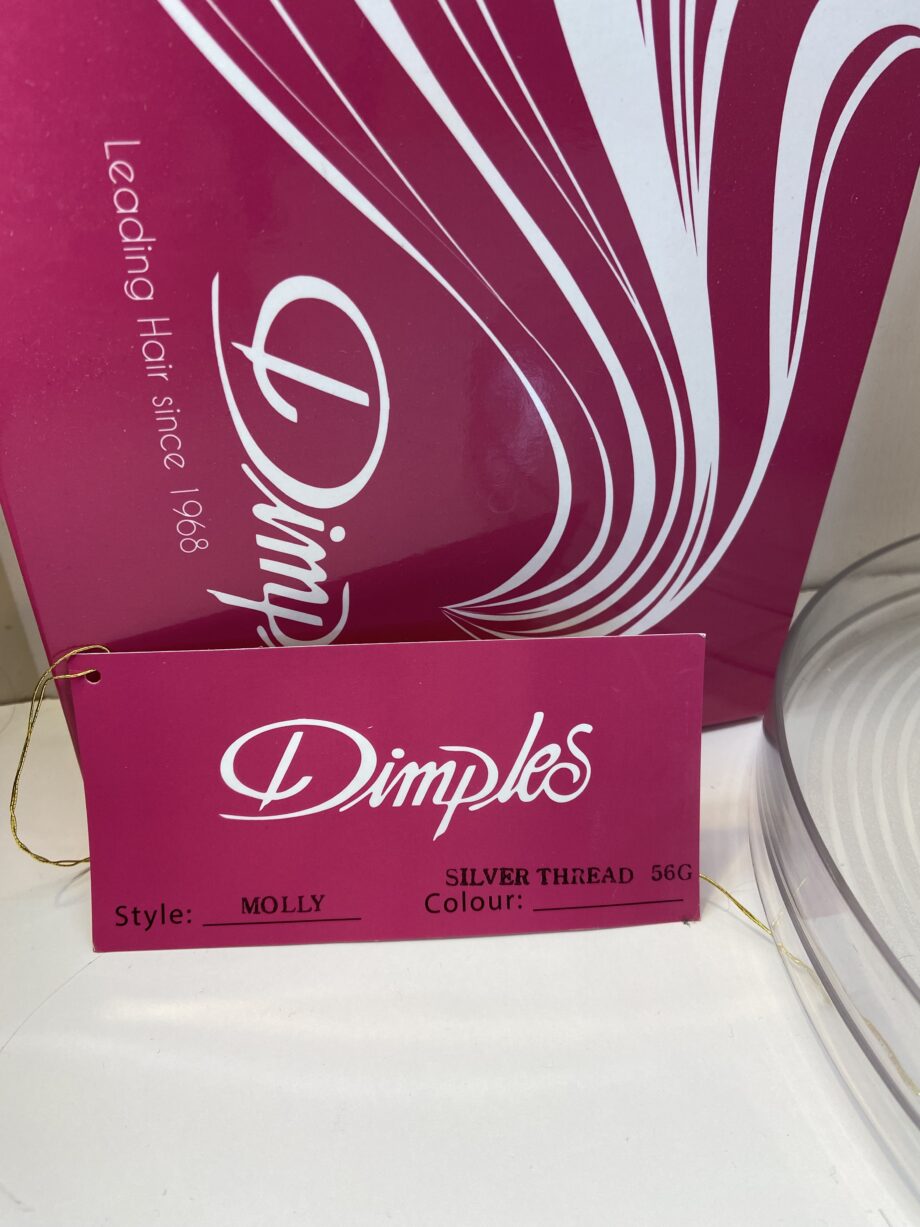 New dimples silver thread wig. Bgss489