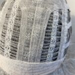 New dimples silver thread wig. Bgss489