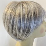 Silver grey short wig. Gss610