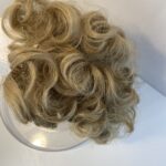Blonde curly hair piece. 136