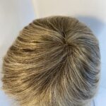 Short blonde wig. Blss48