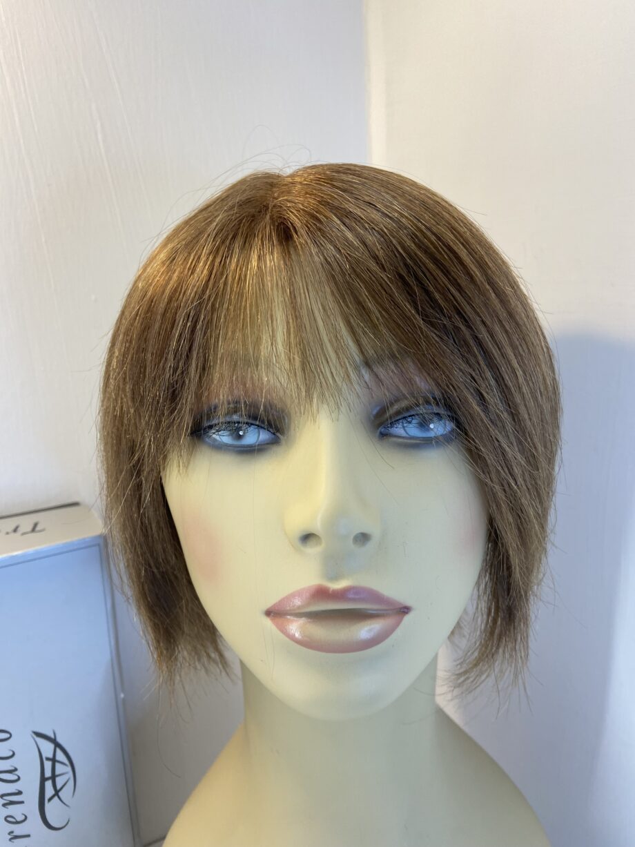Human hair shiny brown wig. Bbrms504