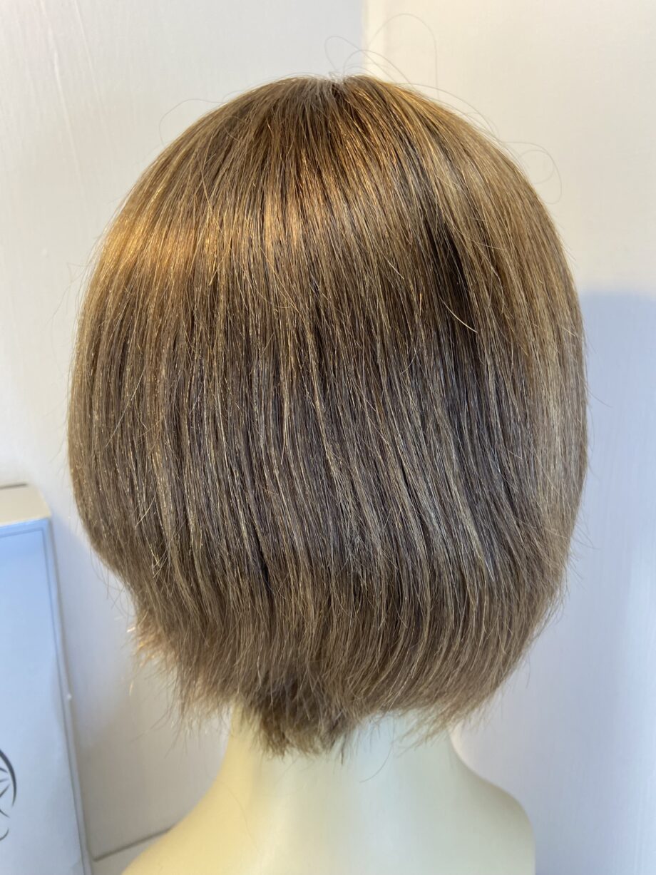 Human hair shiny brown wig. Bbrms504