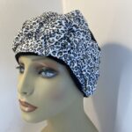 Black and white hat. 138