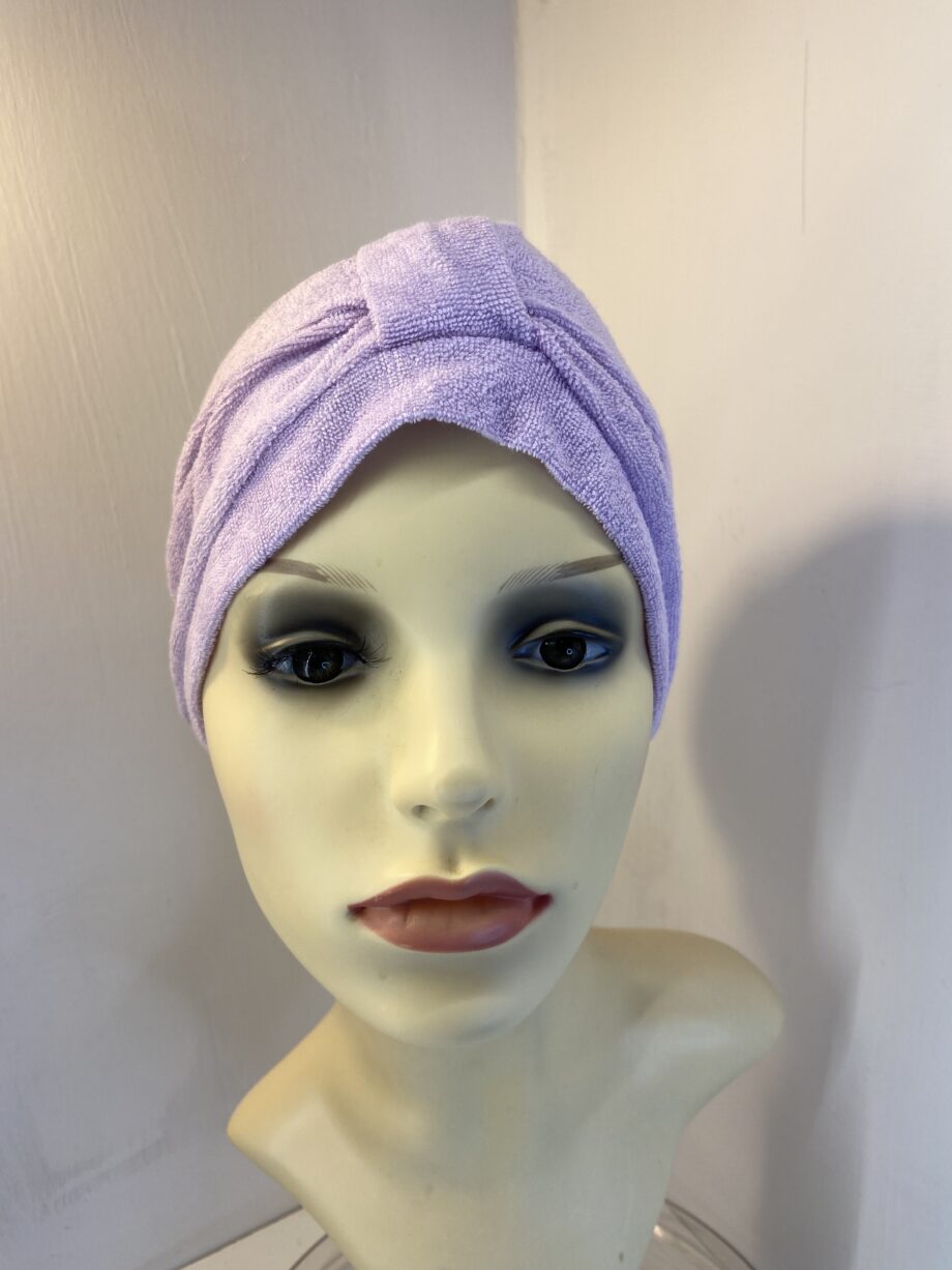 Light purple hat. 143