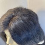 Human hair long dark brown wig. Brlw738
