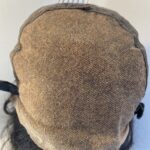 Human hair long dark brown wig. Brlw738