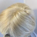 New light blonde short wig. Blss742