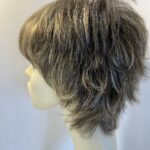 Stylish modern brown highlighted wig. Brss744a