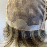 Stylish modern brown highlighted wig. Brss744a