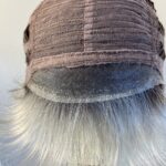 Silver grey short wig. Gss737