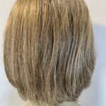 Blonde highlighted wig. Blms589