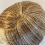Blonde highlighted wig. Blms589