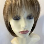 Warm shiny brown wig. Brms590
