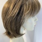 Warm shiny brown wig. Brms590