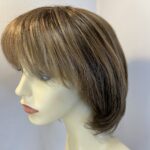 Warm shiny brown wig. Brms590
