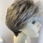 Noriko grey with white flash wig. Bssw496