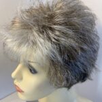 Noriko grey with white flash wig. Bssw496