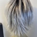 Rooted grey natural image wig. Bgss502