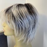Rooted grey natural image wig. Bgss502