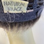 Rooted grey natural image wig. Bgss502