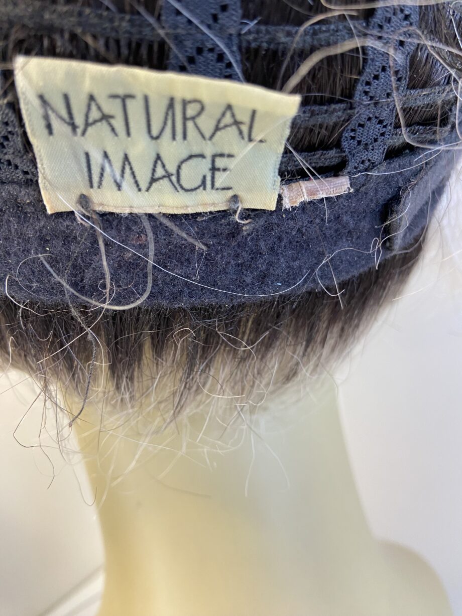 Rooted grey natural image wig. Bgss502