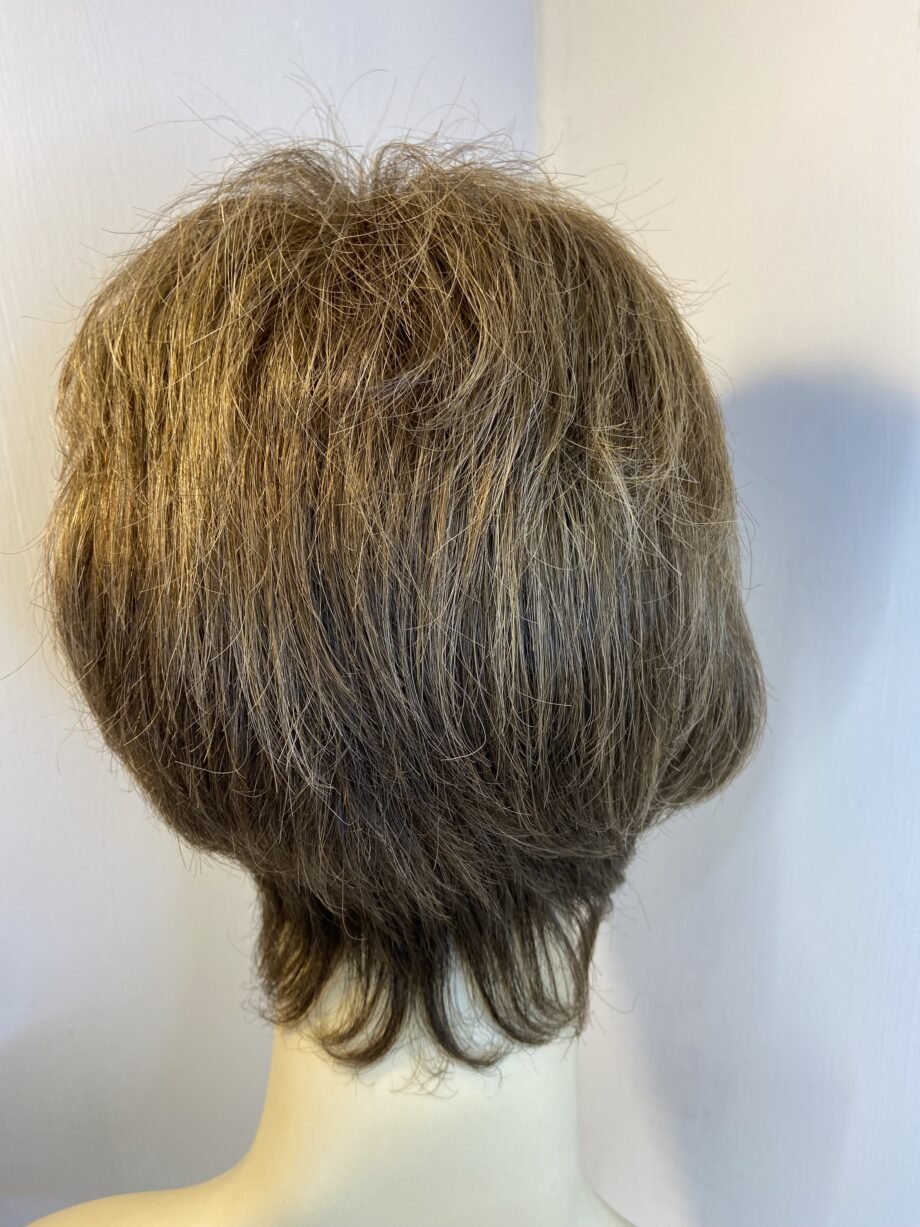 Shiny brown soft cap wig. Hair society. Bbrss517