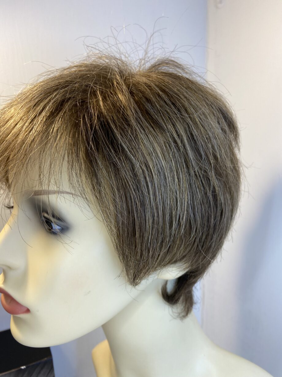 Shiny brown soft cap wig. Hair society. Bbrss517