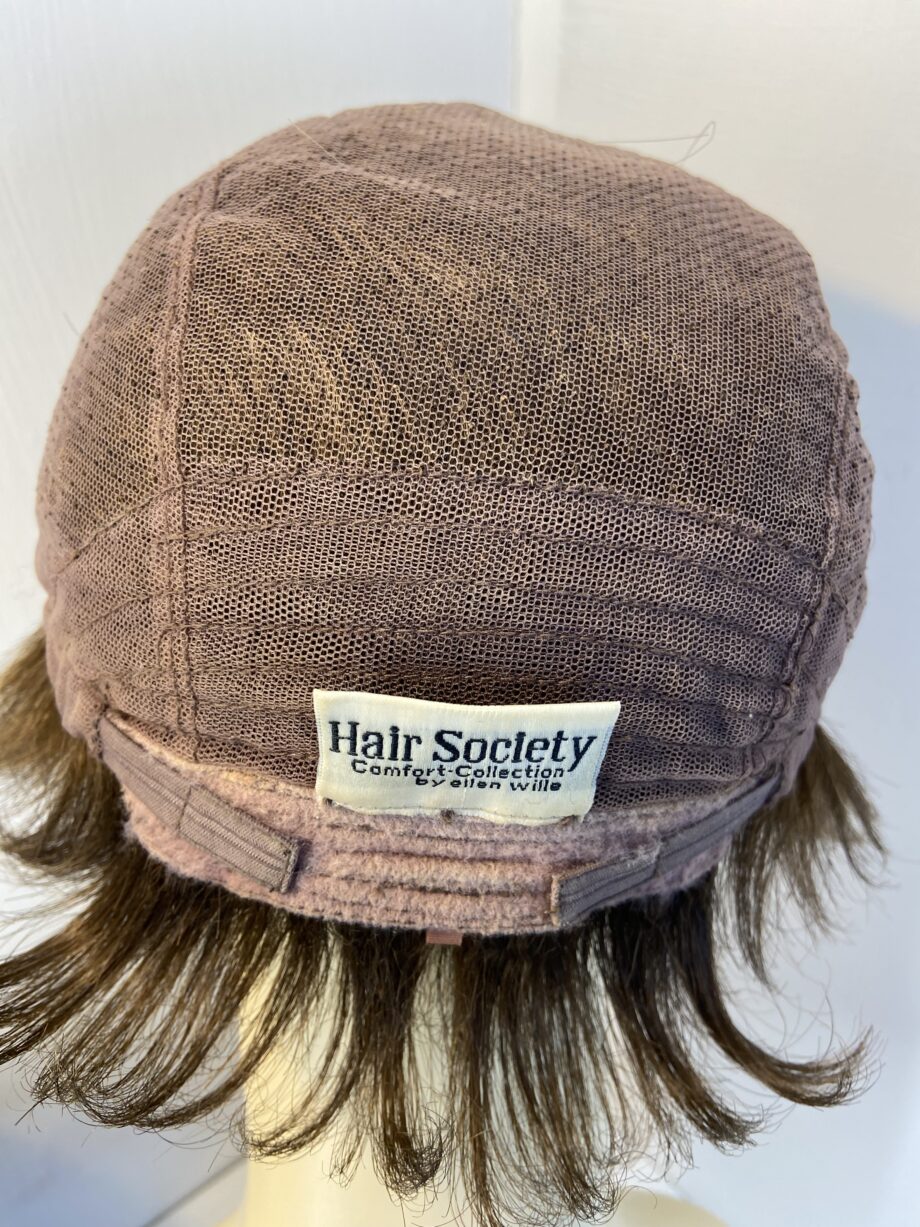 Shiny brown soft cap wig. Hair society. Bbrss517