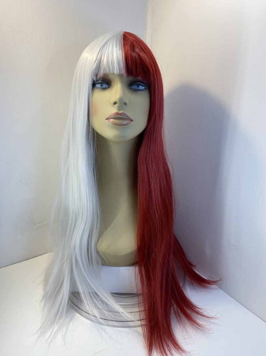 Stylish new res/white wig. Rwls595