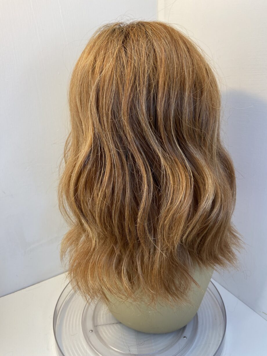 Soft cap blonde rooted Raquel Welch wig. Bllw597