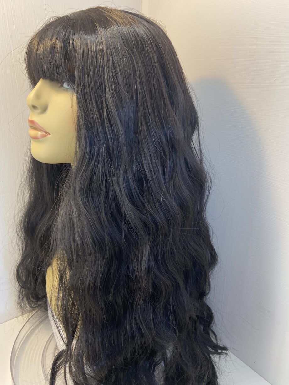 New extra long black wig. Bllw756