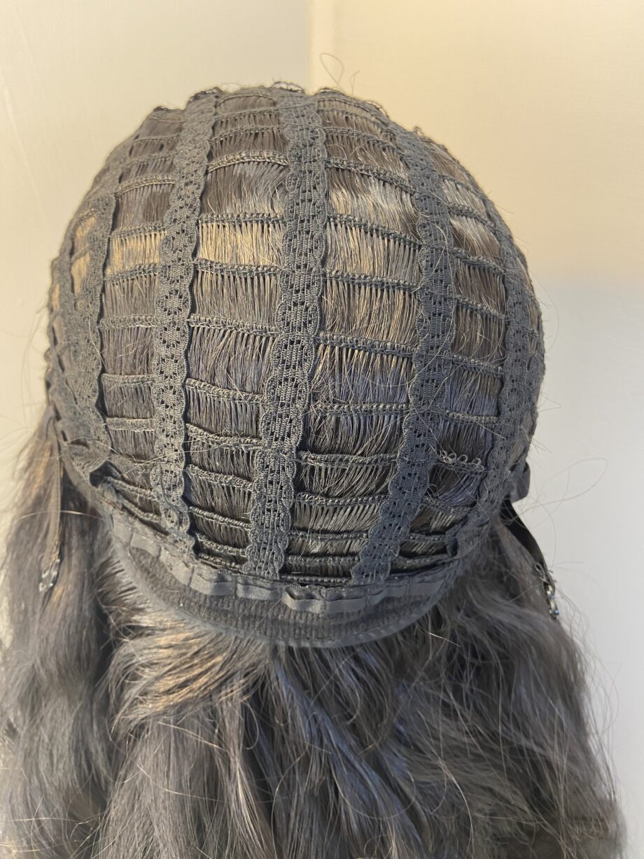 New extra long black wig. Bllw756
