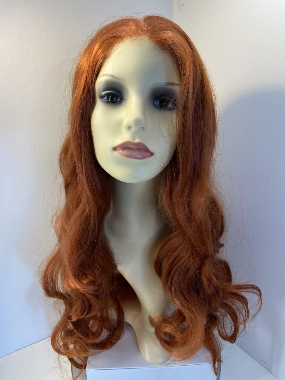 Extra long wavy red wig new. Rlw757