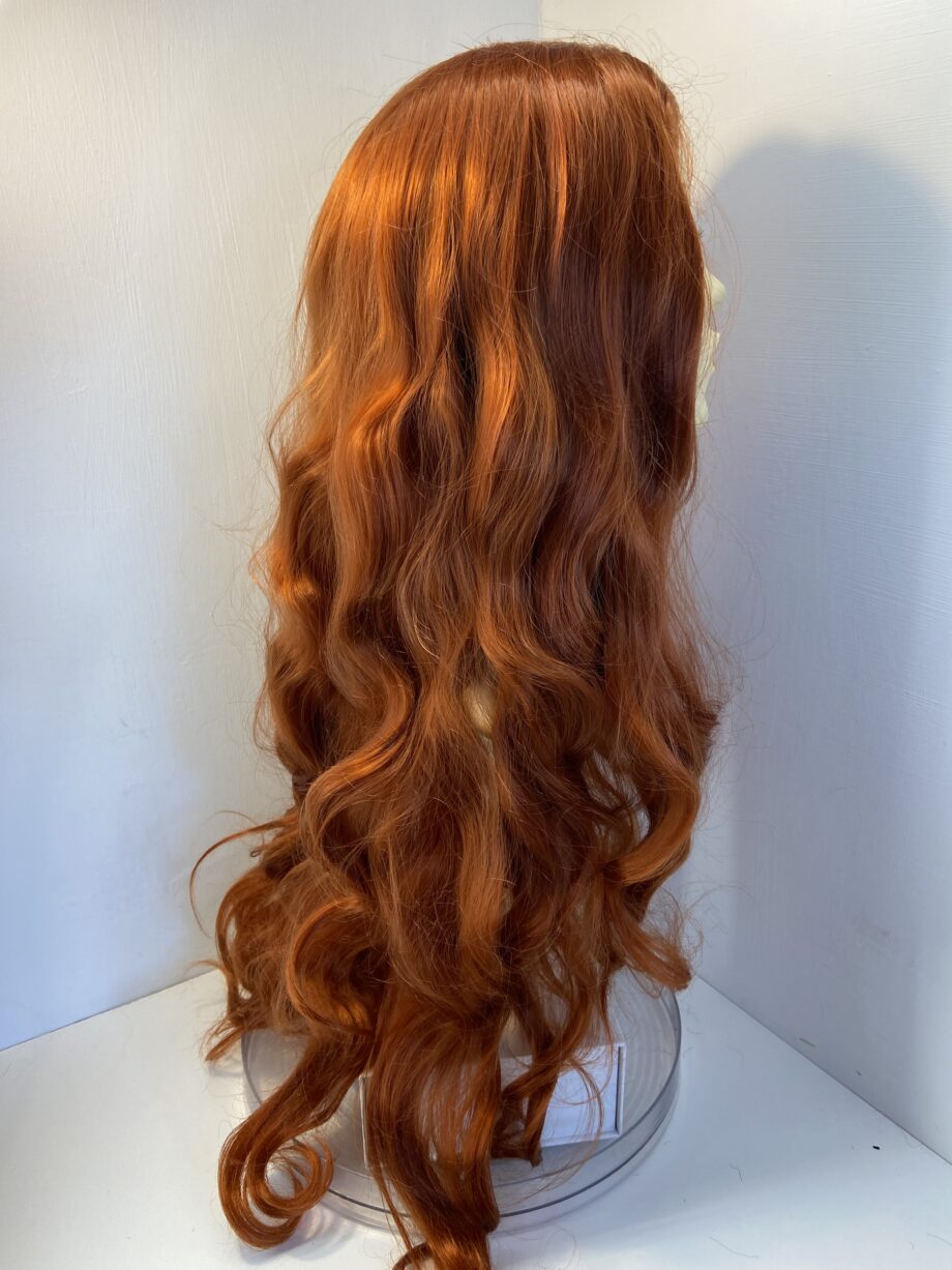 Extra long wavy red wig new. Rlw757