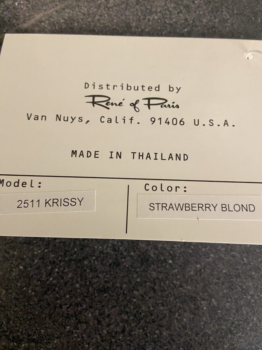 New blonde Rene of Paris wig. Blmw625