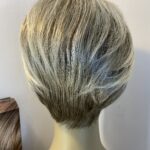 New donated light blonde short designer wig. Bblss609