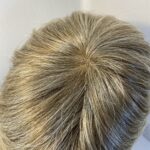 New donated light blonde short designer wig. Bblss609